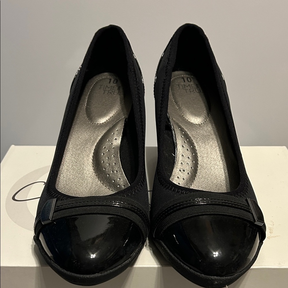 Elegant Black Patent Leather Heels